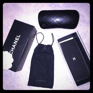 Chanel case, box and dust bag